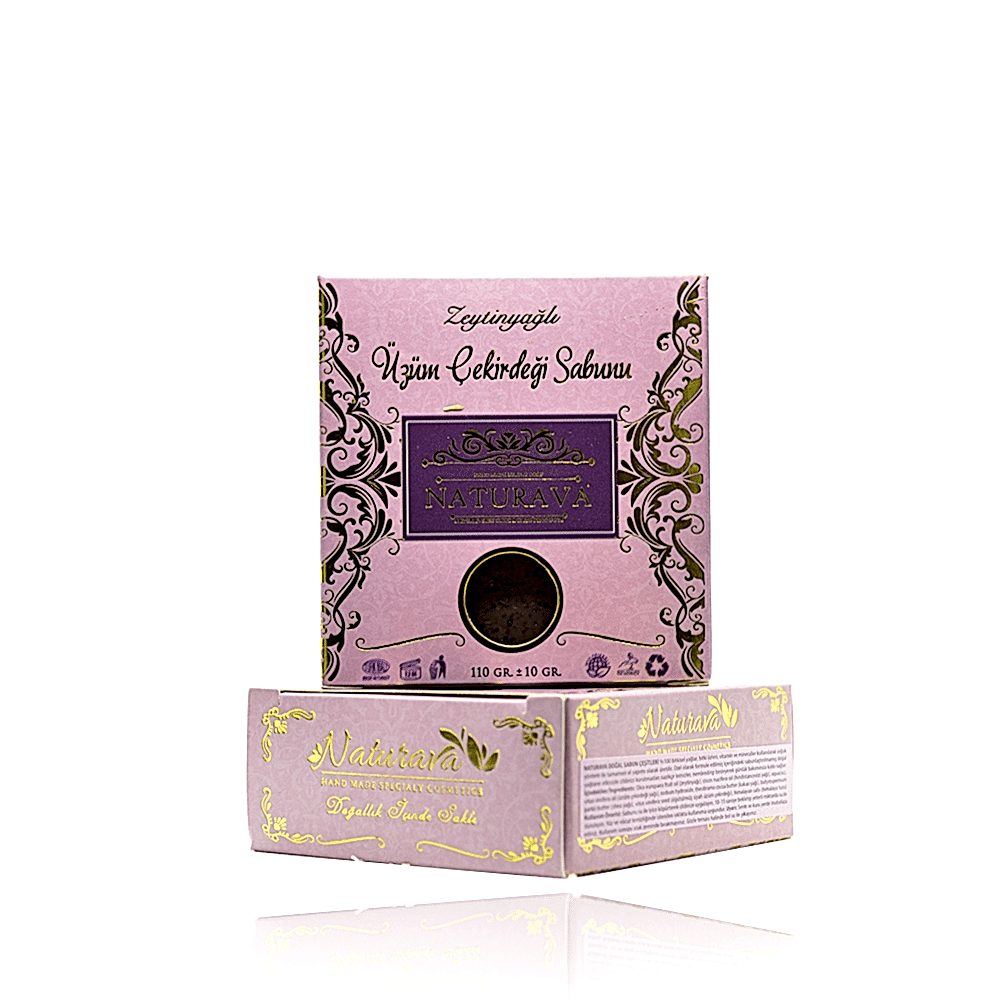 Naturava Doğal Kozmetik Doğal Üzüm Çekirdeği Sabunu