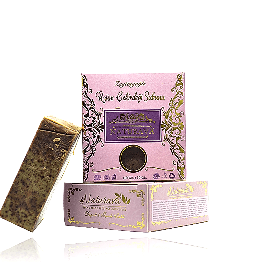 Naturava Doğal Kozmetik Doğal Üzüm Çekirdeği Sabunu