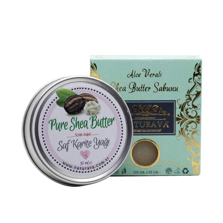 Naturava Shea Butter Sabunu Shea Butter Yağı İkili Set