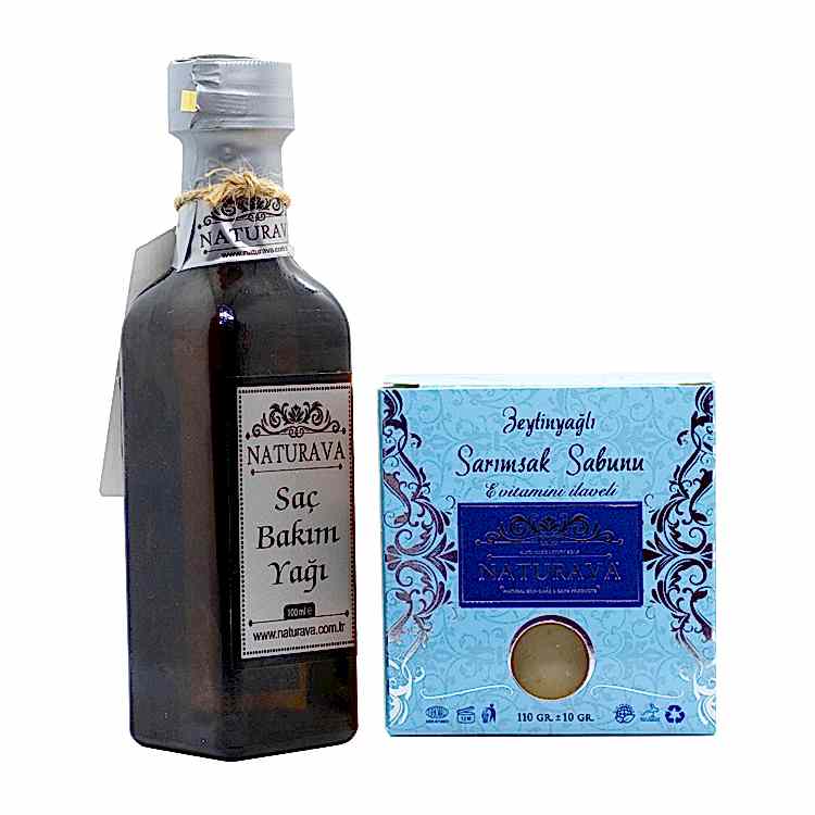 Naturava Doğal Saç Bakım Yağı Sarısmak Sabunu İkili Set